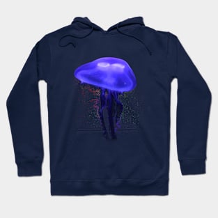 Blue Electric Jellyfish Hoodie